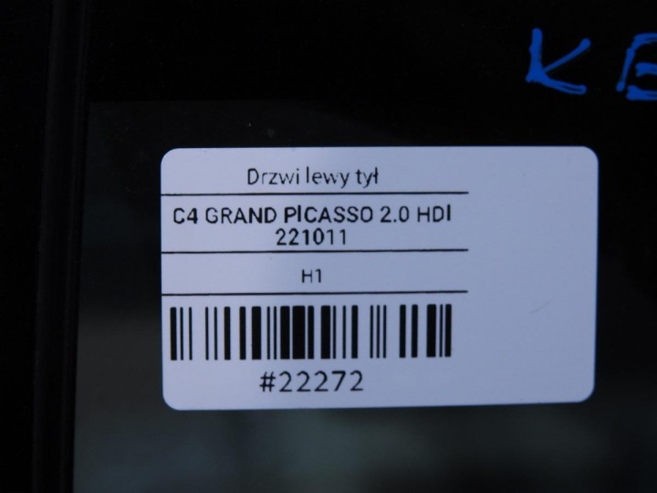 фото №13, Двери левые зад kebc citroen c4 grand picasso i