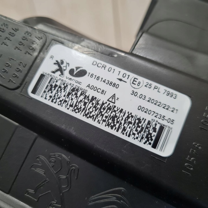 фото №14, Peugeot expert 16- лампа фара лівий ксенон psa 1616143880