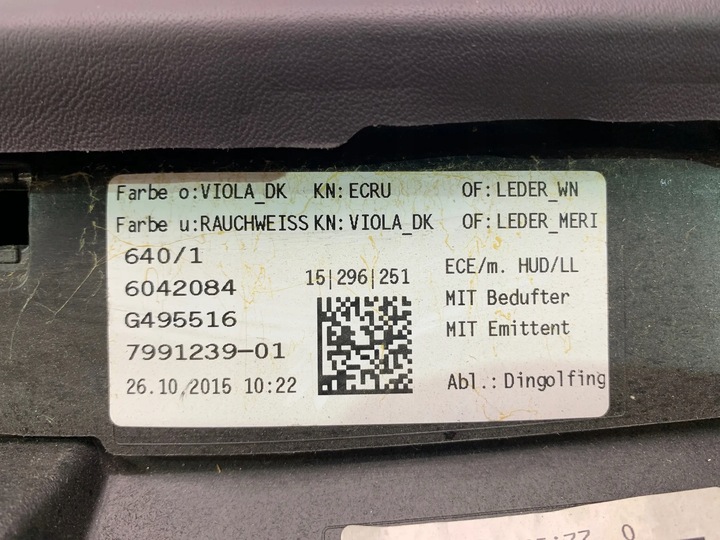 фото №9, Bmw 7 g11 g12 панель роздавальна консоль nappa viola