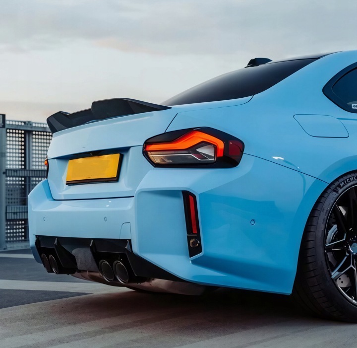 фото №7, Спойлер bmw g42 m2 g87 купе 2022+ спойлер mp стиль чёрный блеск