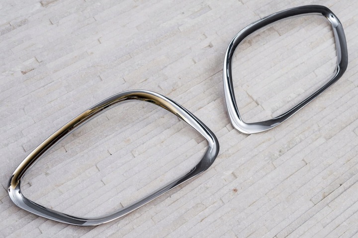 фото №7, Mercedes glc x253 2017+ декоративный планки противотуманные фары хром