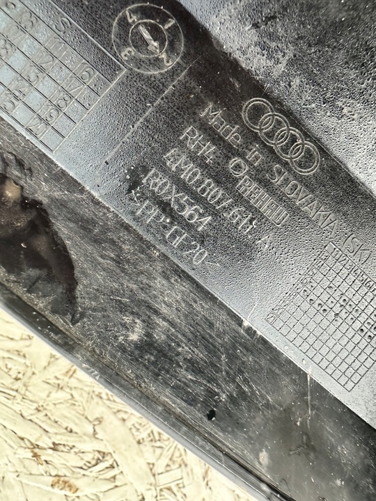 фото №6, Sq7 q7 4m рестайлінг захист передньої бампера спойлер 4m0807611a