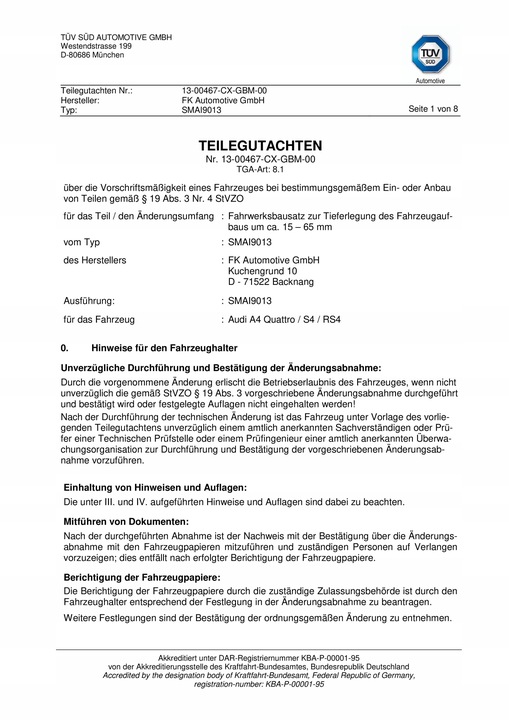 фото №6, Подвешивание gwintowane fk audi a4 s4 b5 quattro