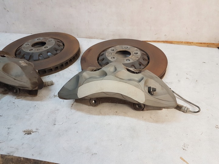 фото №11, Audi q7 4m 2021 комплект диск i зажимов q8 sq7 etron перед 375mm зад 350mm