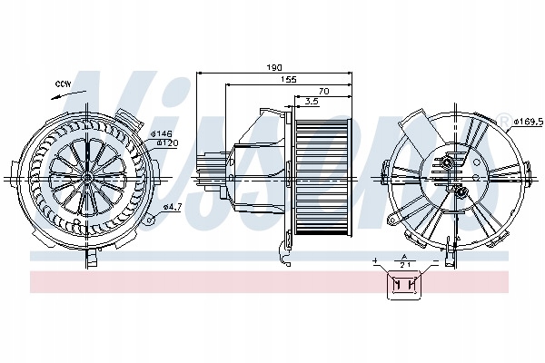 фото №8, Двигатель электрический nissens 87085 pl dystrybucja