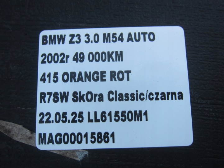 фото №12, Bmw z3 e36 usa m54b30 3.0 бак bak помпа топлива 16116751581 6751581