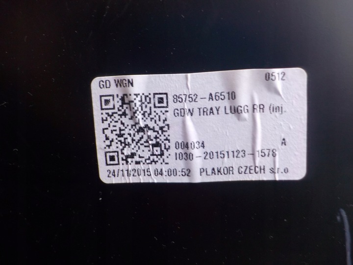 фото №7, Бардачок багажника hyundai i30 ii 1.6b 121km универсал 85752-a6510