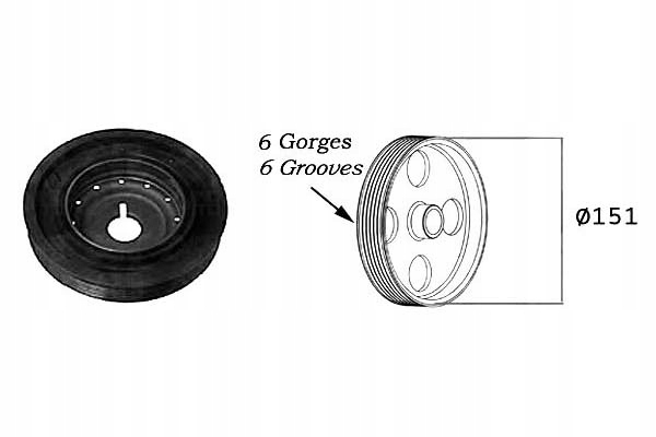 фото №1, Sasic колесо ременное вала коленчатого renault duster lo
