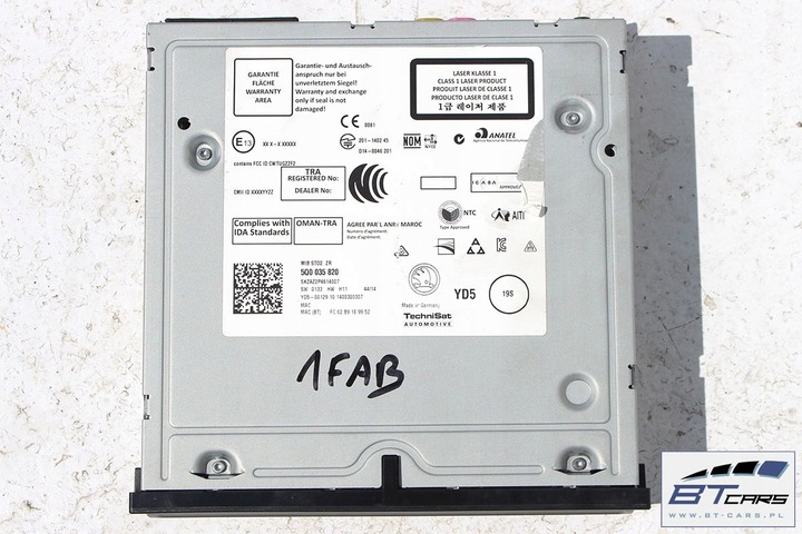 фото №7, Skoda fabia 3 радіо з дисплей +зчитувач 5q0035820 6v0919604 nj 2014 -z