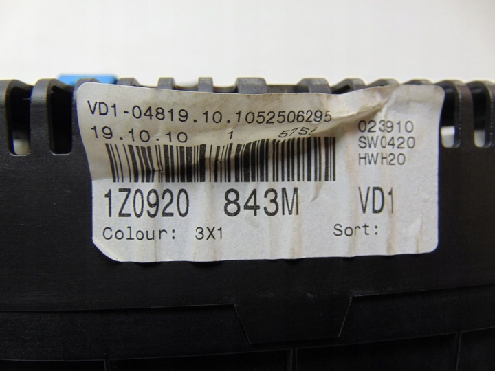 фото №15, Спидометр манометр skoda octavia ii рестайлинг 2.0 tdi 4x4 1z0920843m