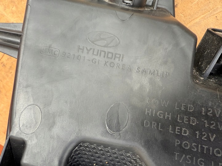 фото №10, Hyundai ioniq 5 v 21- лампа повний led ліва комплектна ідеал синя штекер