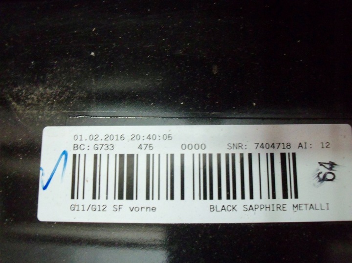 фото №9, Bmw g11 g12 бампер переднее комплектный чёрный sapphire металлик