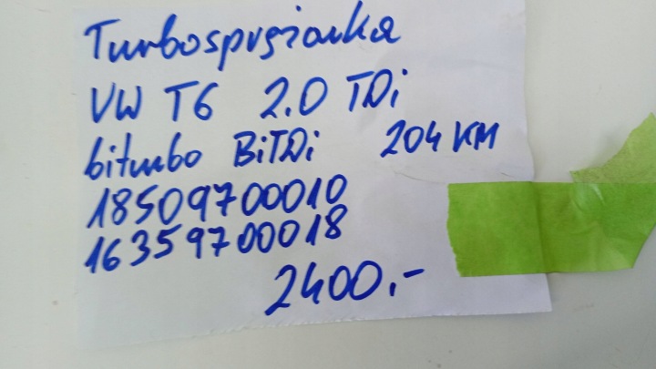 фото №16, Модуль турбина do vw t6 2.0 tdi biturbo bitdi 204 km 18509700010 16359700018