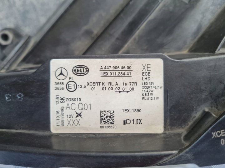 фото №16, Mercedes vito v класс w447 перед полный led inteligent 4479064700 4479064600