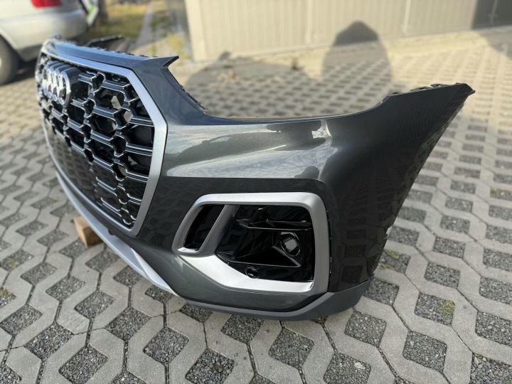 фото №12, Audi q5 80a ii рестайлінг s line бампер перед передній комплектний 4xpdc lz7s 20-24
