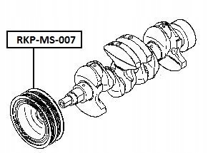 фото №3, Колесо пасове вала mits. eng.4g13/4g15 space star 98-02, colt/lancer cj/c