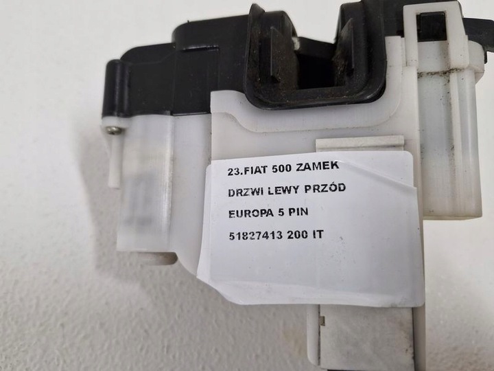 фото №6, Fiat 500 замок двері лівий перед переднє європа 5 pin 51827413