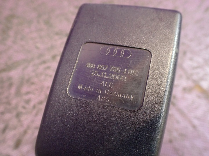 фото №7, Audi a6 c5 універсал 97-01 застібка застібка ременя лівий перед 4b0857755j