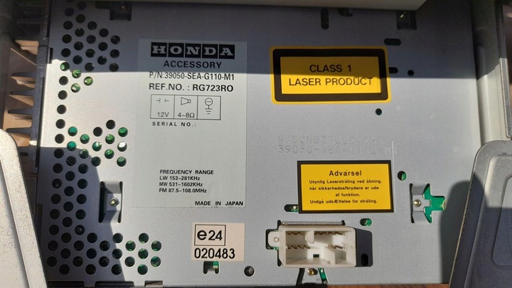 фото №5, Радио панель nawiewu^^ honda accord vii 7 sedan 2003 дорестайлинг b92p