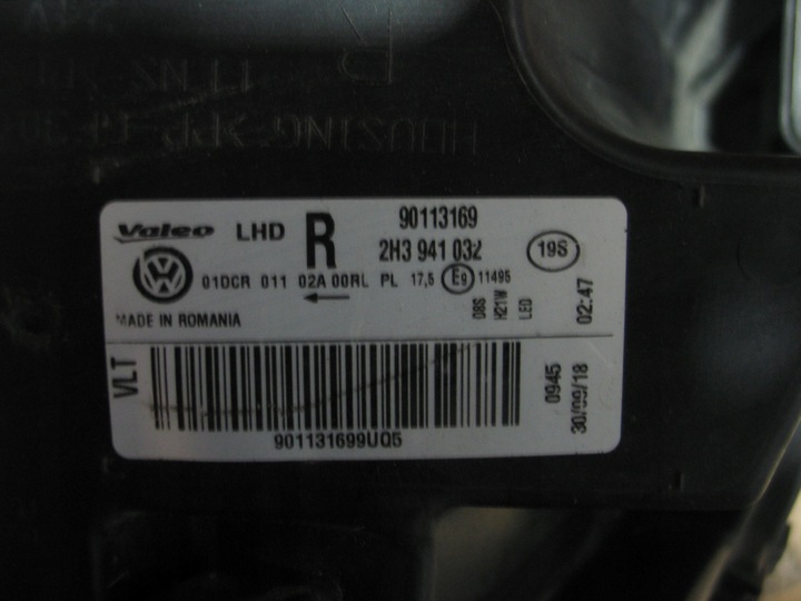 фото №16, Лампа перед ксенон vw amarok 2h3941032 європа