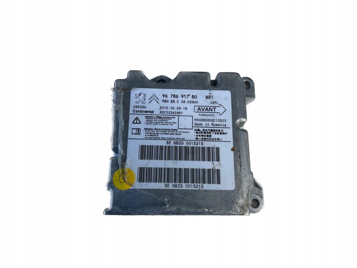 фото №1, Citroen ds5 11- модуль датчик подушка безопасности 9678691780