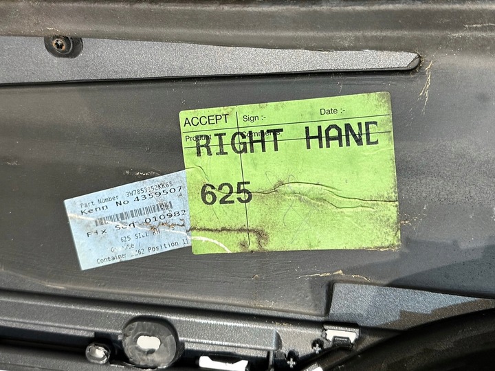 фото №11, Bentley continental gt gtc поріг накладка планка порогова rh 3w8853852n