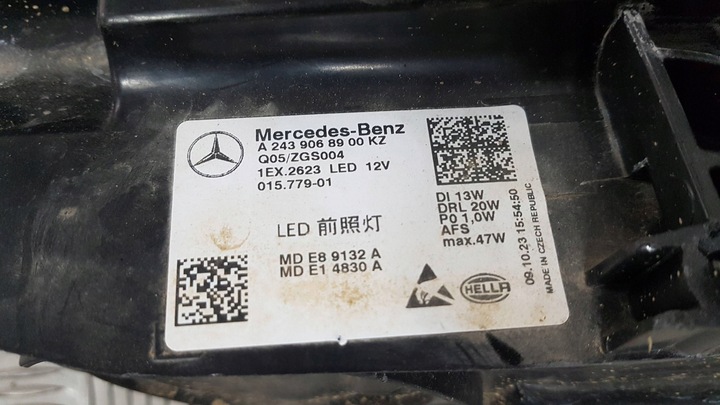 фото №8, Mercedes eqb w247 лампа фара левый перед передняя led performance eu