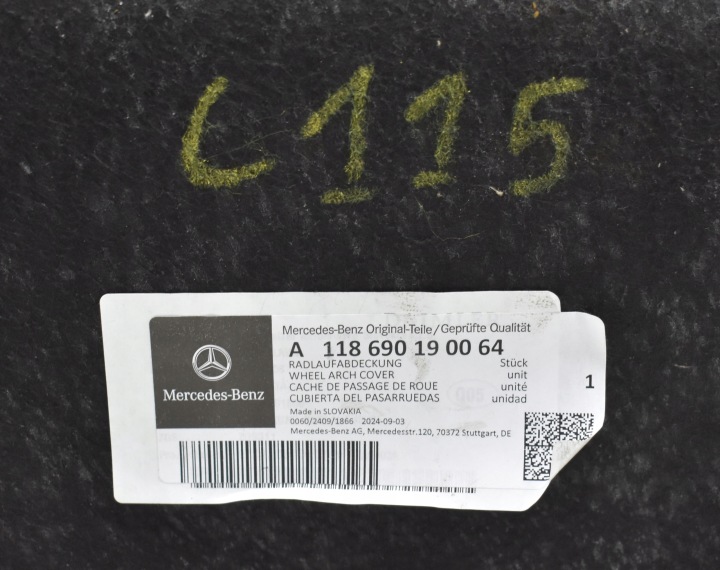 фото №7, Mercedes cla w118 подкрылок правое зад задние org новое a1186901900
