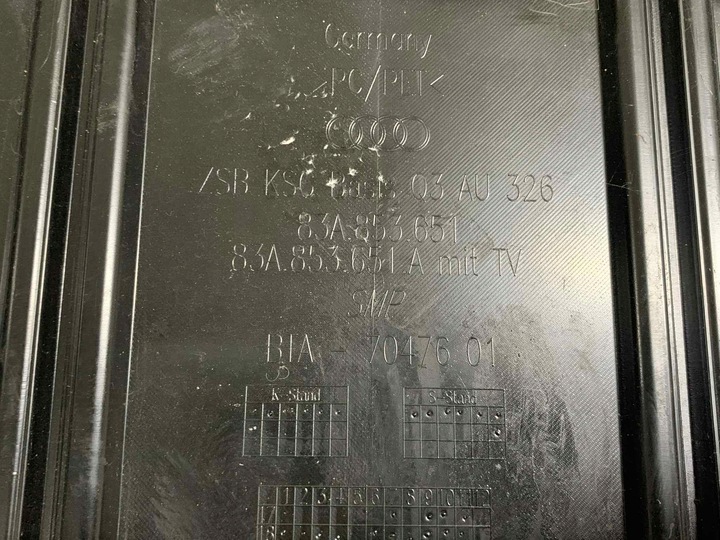 фото №7, Audi q3 ii 83a решітка радіатора решітка бампера перед передня 83a853651a