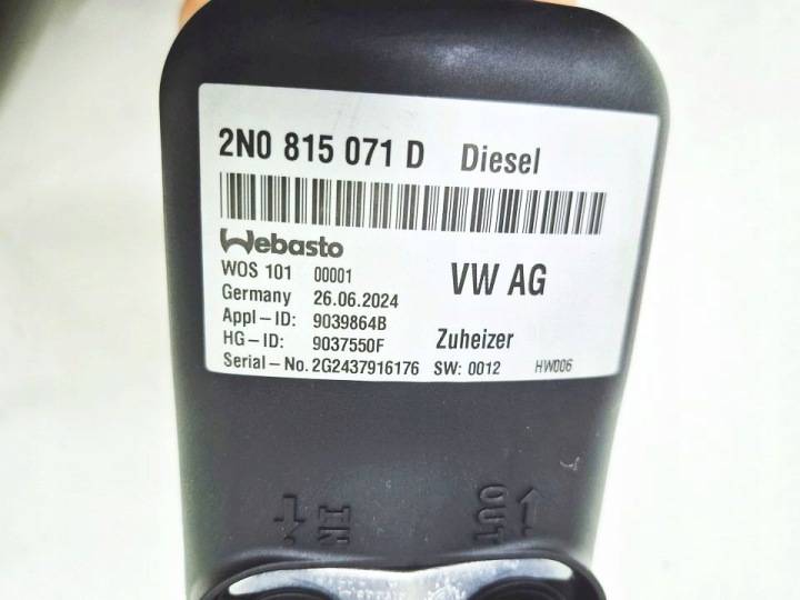 фото №6, Вебасто termo top evo crafter ii man 2n0815071d