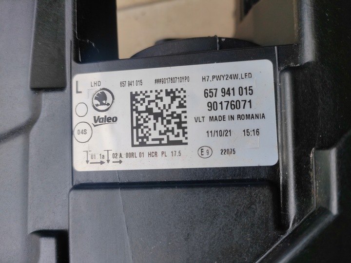 фото №6, Лампа левая skoda scala led 657941015