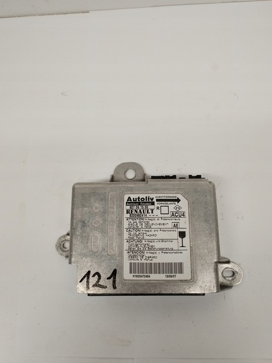 фото №1, Модуль блок керування датчик подушка безпеки renault scenic ii 2 8200682414