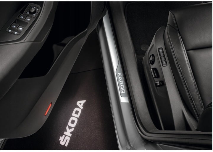 фото №1, Декоративный накладки планки пороговые skoda karoq 57a071303