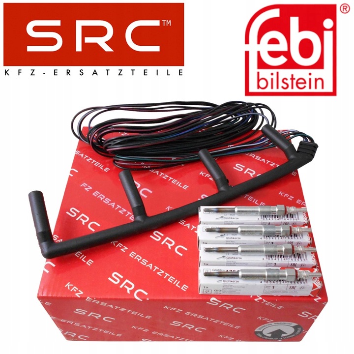 фото №2, Джгут свічок розжарювання + свічки vw golf v passat b6 touran 1.9 2.0 tdi