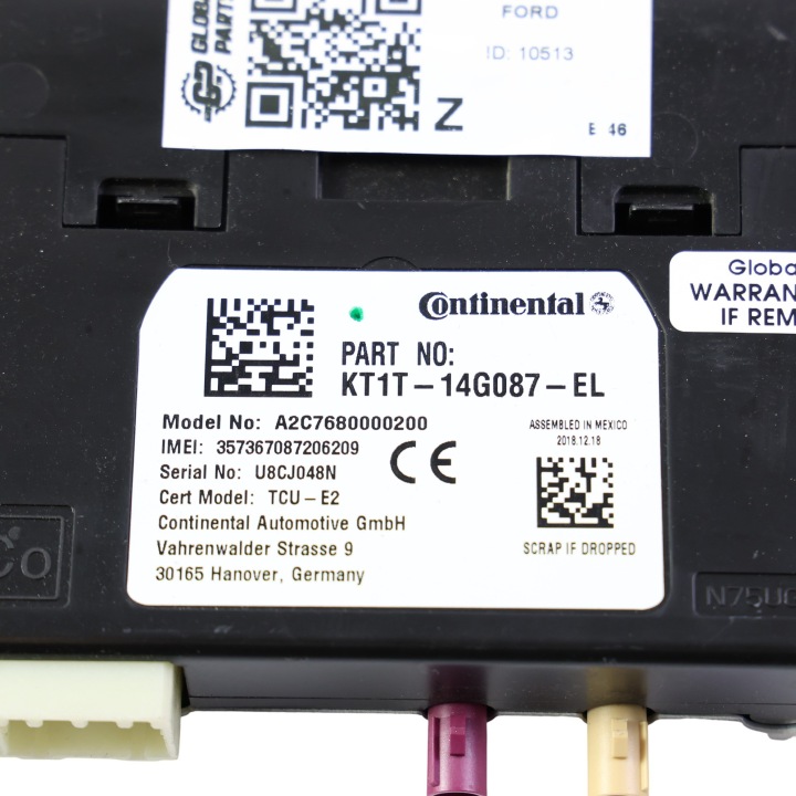 фото №13, Ford fiesta mk8 модуль блок управления  блютуз 1.0 ecoboost kt1t-14g087-el