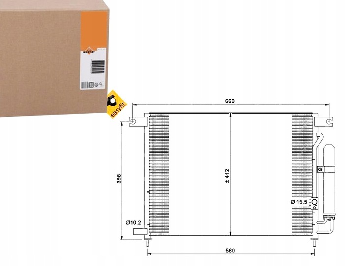 фото №1, Nrf конденсатор кондиціонера chevrolet aveo/kalos