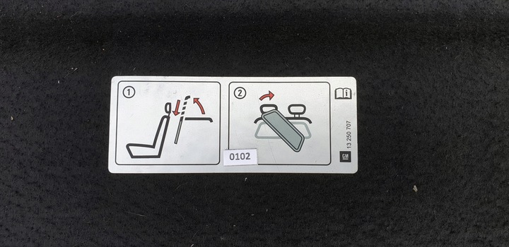 фото №10, Opel corsa d 3d 3 дверь 3 дверная полка зад задняя багажника багажник