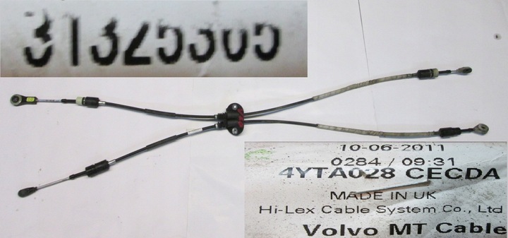 фото №1, Volvo v60 s60 ii 2.4 d5 троси зміни biebow механічна коробка передач