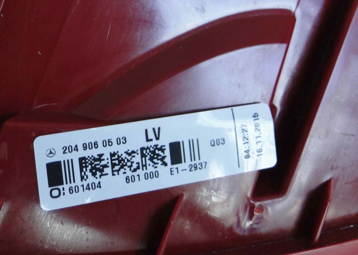 фото №10, Mercedes c клас 204 купе лампа задня права