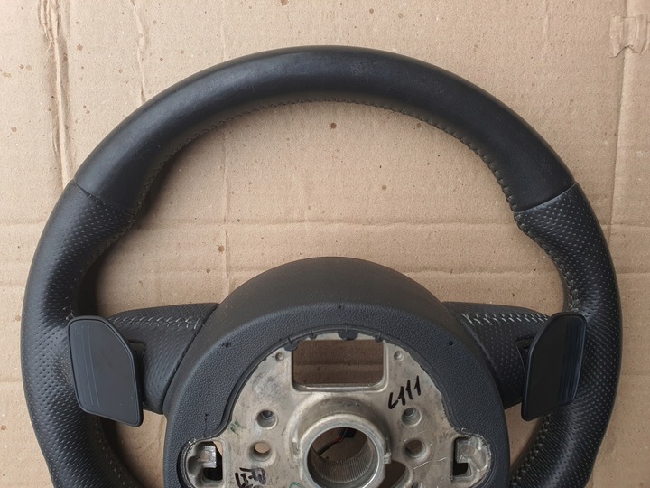 фото №14, Audi a4 b8 a5 рестайлинг руль стёганая кожа мульти tip s-line 8k0419091cp