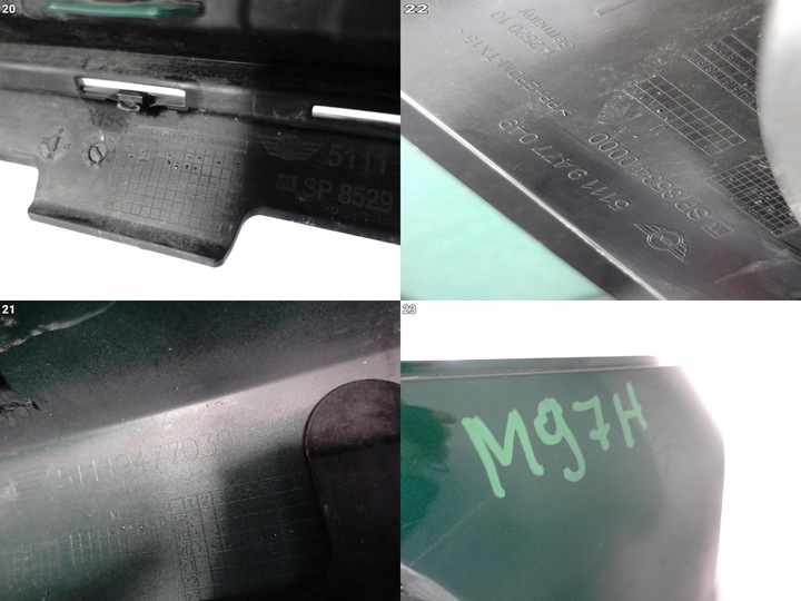 фото №12, Mini countryman ii f60 all4 рестайлінг lci 20-23 бампер спойлер перед