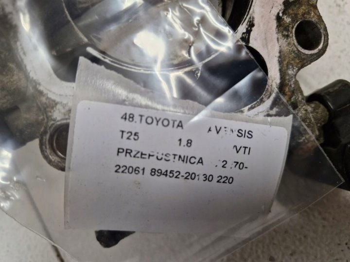 фото №9, Toyota avensis t25 1.8 vvti дроссельная заслонка воздуха 22270-22061 89452-20130