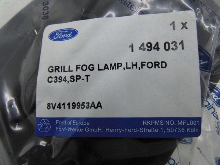 фото №11, Решётка левая галоген kuga mk1 2008-2012 ford оригинальный номер _ 1494031 _ 8v41-19953-aa