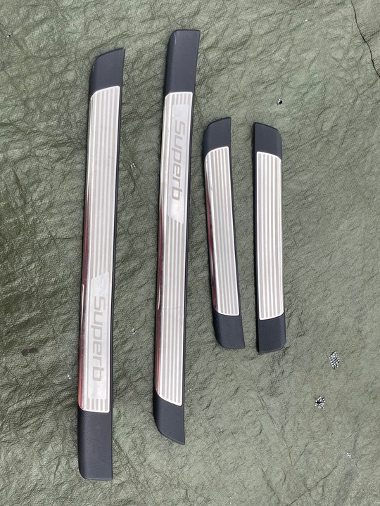 фото №1, Skoda superb 2 ii планка планки накладки пороговые 3t0853491 9b9