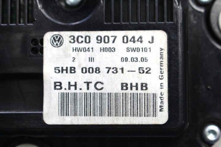 фото №6, Vw passat b6 панель кондиціонера 3c0907044j 3c0907044q 3c0907044ah 3c0907044
