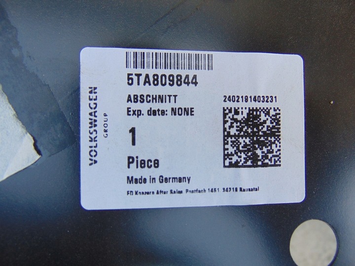 фото №15, Обшивка крила праві зад підсилювач vw touran 2015- 5ta813392