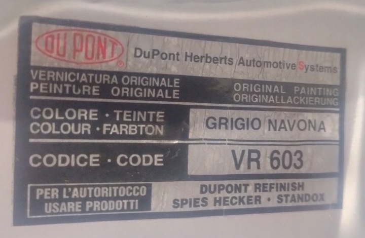 фото №9, Дверь передние правое перед alfa romeo 147 05-10 рестайлинг grigio navona vr603