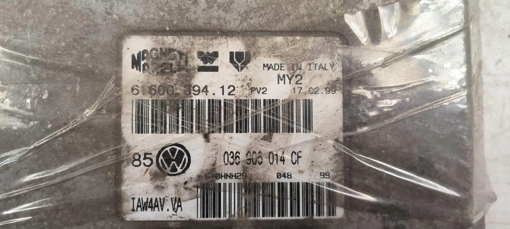 фото №3, Компьютер двигателя ecu 036906014cf 1.4 16v volkswagen golf iv