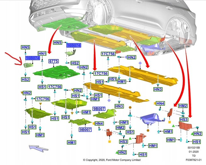 фото №1, Подовжувач підкрилки лівий перед ford kuga mk3 2020