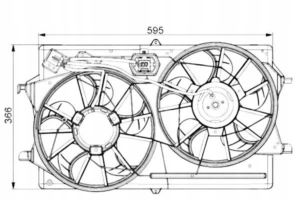 фото №2, Вентилятор радіатор ford focus kpl. з корпус nrf